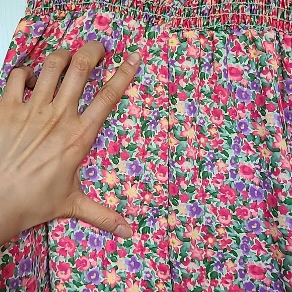 Resa Ashley Midi Dress Charleston bloomcore Floral Flower Print XS summer spring - Picture 6 of 7